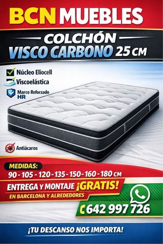 Canapé Abatible + Colchón Viscoelástico 25cm