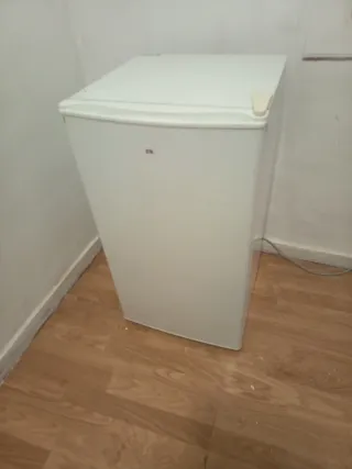 Nevera pequeña blanca