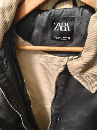 Cazadora Zara Marrón Corduroy