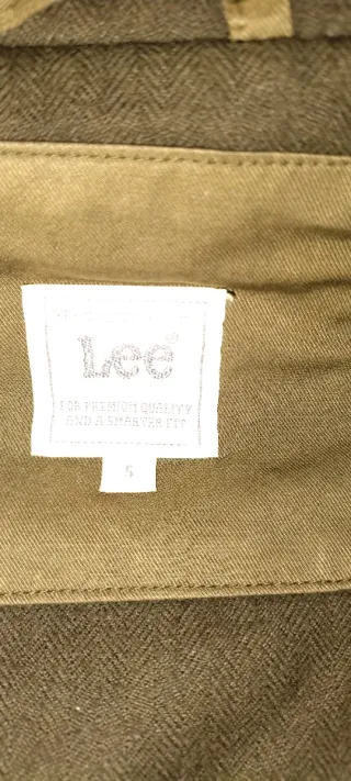 Abrigo Lee verde y negro