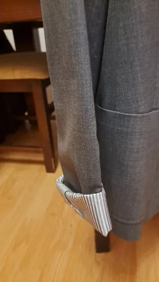 Americana Gap Gris Mujer Elegante