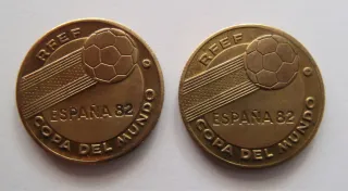 Monedas Mundial Fútbol 1982