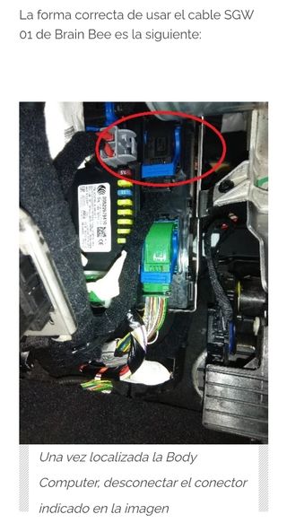 Adaptador diagnosis SGW-04 Cable FCA Jeep Fiat