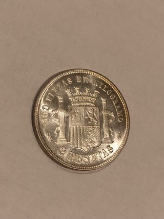 Réplica 2 Pesetas España 1869