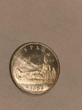 Réplica 2 Pesetas España 1869