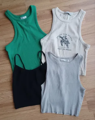 Pack 4 Tops Talla XS. Varias marcas.