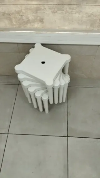 Lote 6 Taburetes Ikea Blancos