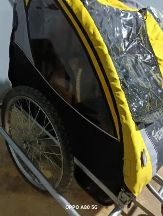 Remolque bici y silla paseo niños