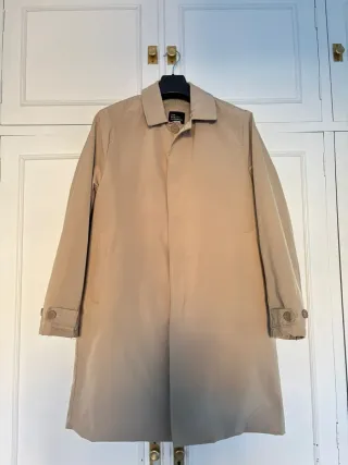 Gabardina caballero forrada beige