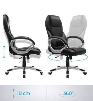 SONGMICS Silla de Oficina Ergonómica
