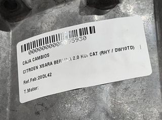 Citroen 95930 20dl42 caja de cambios xsara berlina