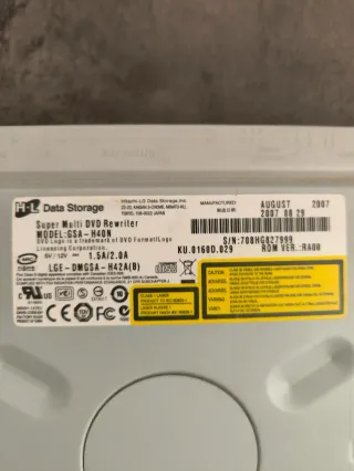 Grabadora DVD Interna LG SATA GSA-H40N