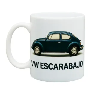 Taza Cerámica VW Escarabajo Colección Clásicos
