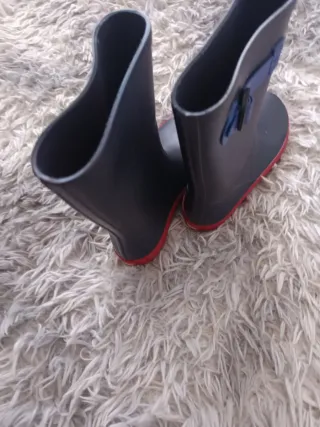 Botas de agua rojas talla 37