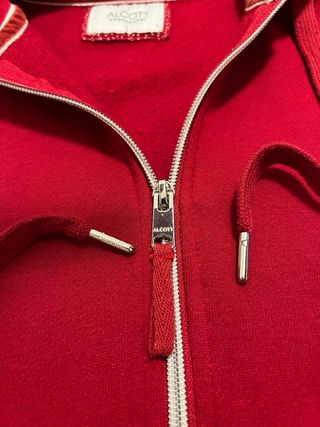 Felpa Alcott con cappuccio donna rossa taglia L