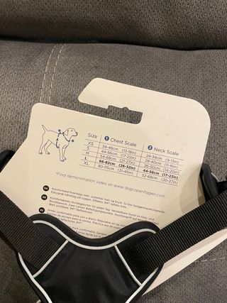 Arnés Dog Copenhagen Negro/Gris Talla L