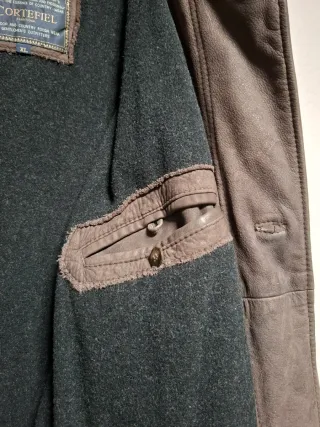 Chaqueta tres cuartos de piel