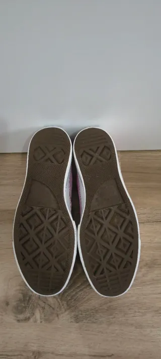 Converse con plataforma talla 39,5 color rosa