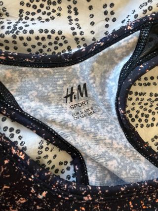 Sujetador deportivo H&M estampado