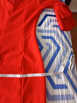 Traje de flamenca rojo volantes