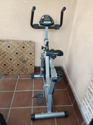 Bicicleta Estática Indoor Gris