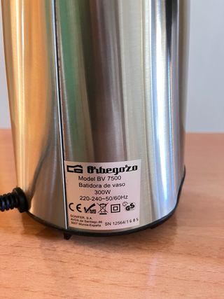 Batidora de vaso Orbegozo y Accesorios