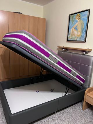 Canape matrimonio y colchón 135cnnx 180cm