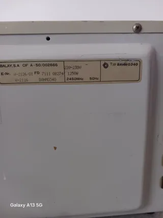 Microondas Balay W2126