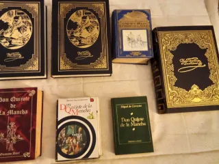 Lote de libros de Don Quijote de la Mancha