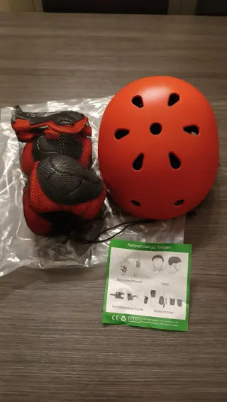 Casco y protección patines, skate, ciclismo niños