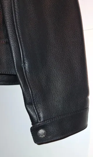 Cazadora Piel BOSS Negra