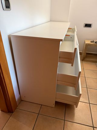Cómoda IKEA MALM Blanca 6 Cajones