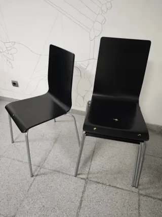4 Sillas Ikea Negras