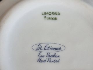 Tris piattini porcellana Limoges