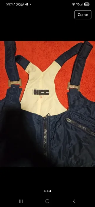 Mono de esquí hombre azul