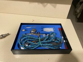 Aerógrafo profesional con accesorios