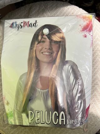 Peluca Dis'Mad Larga Lisa Rubio Oscuro