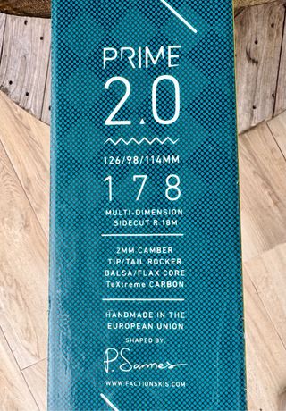 Esquís Faction Prime 2.0 178cm