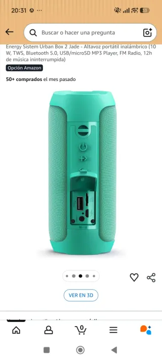 Altavoz Energy Sistem Urban Box 2 Jade