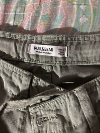 Pantalones cargo verdes