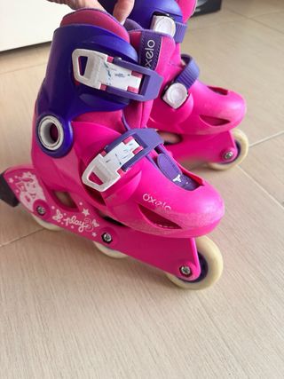 Patines en línea niña rosa y morado