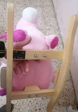 Unicornio - Balancín rosa para bebé