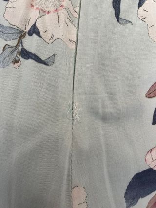 Mono corto floral azul verdoso pastel