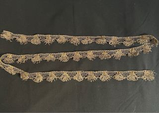 Encaje concha oro S.XVIII