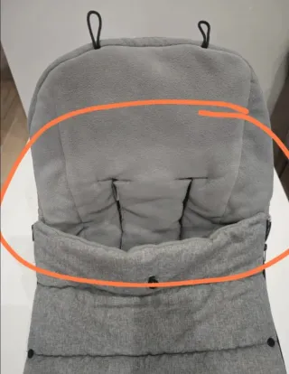 Saco Bugaboo gris melange.