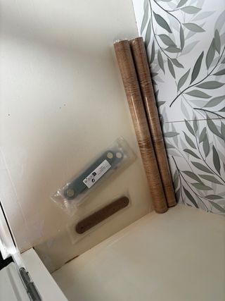 Armario Vitrina Blanco Restaurado Vintage