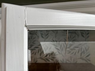 Armario Vitrina Blanco Restaurado Vintage