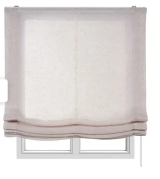 2 Estor plegables sin varilla ,beige