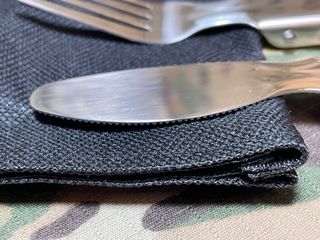 Set cubiertos de acero plegables