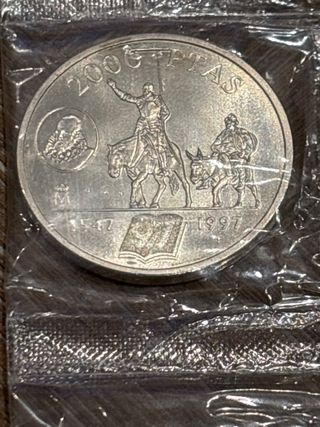 3 Monedas Plata 2000 Pesetas 1997 Juan Carlos I